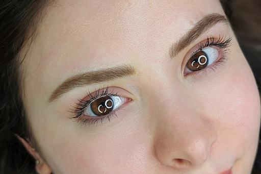 What are the different stages of eyebrow microblading?